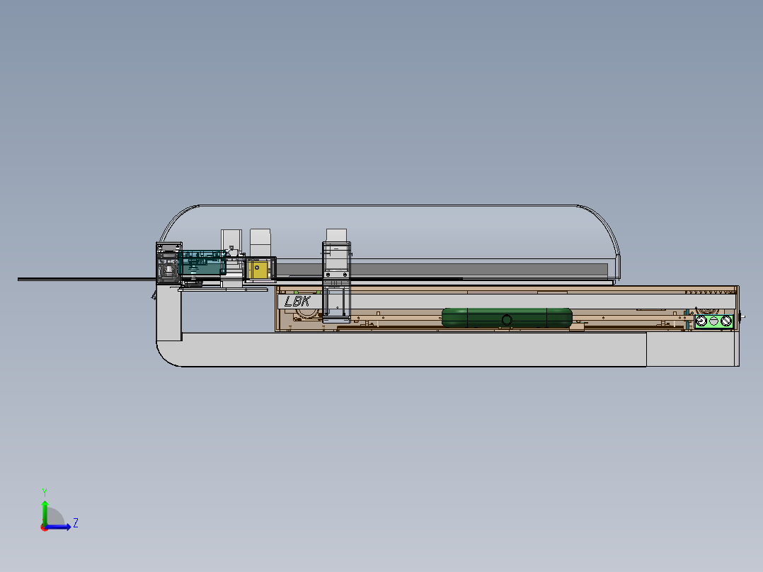 自动验血机左视图