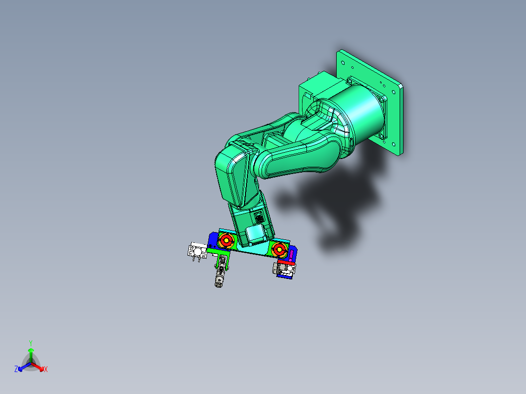 小圆环自动抓取搬运的机械手