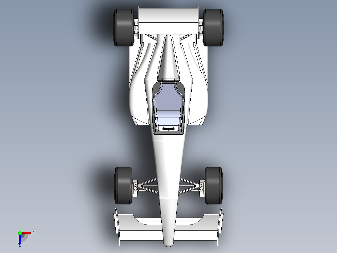 汽车尾翼(41)俯视图