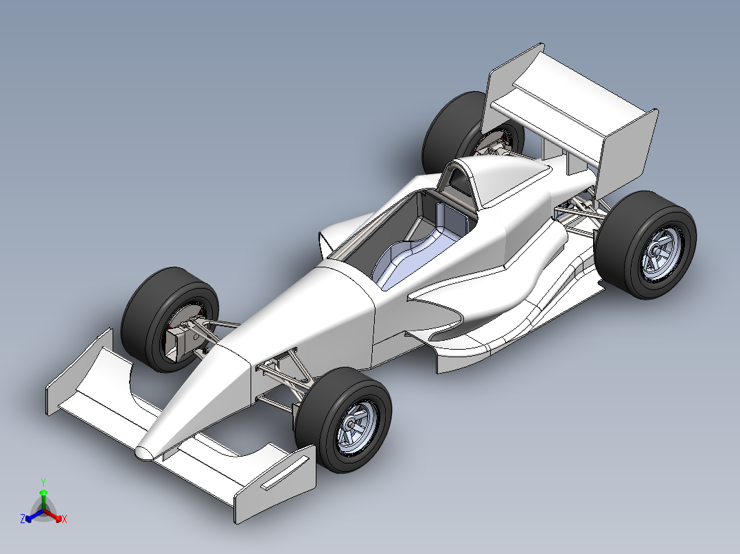 汽车尾翼(41)正等轴测图