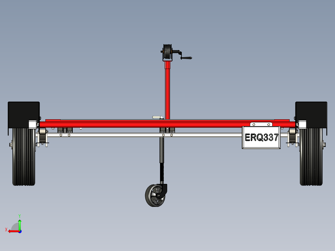 B3003263-多功能拖车后视图