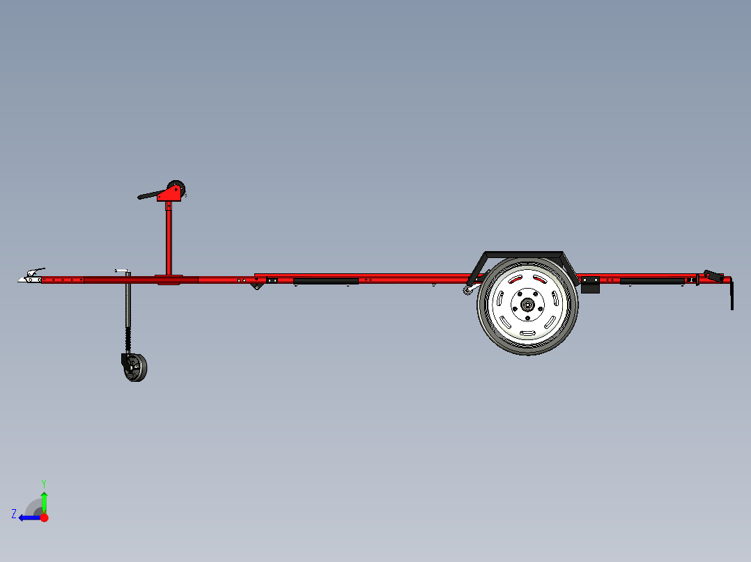 B3003263-多功能拖车右视图