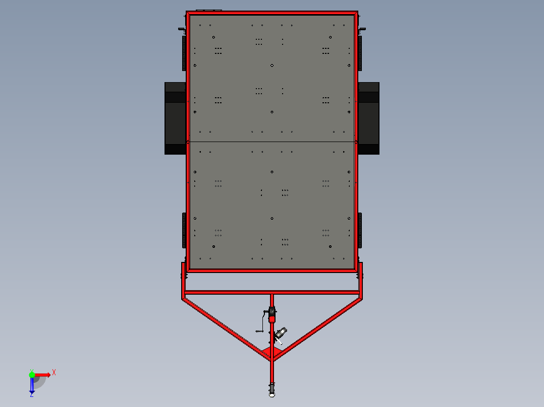 B3003263-多功能拖车俯视图