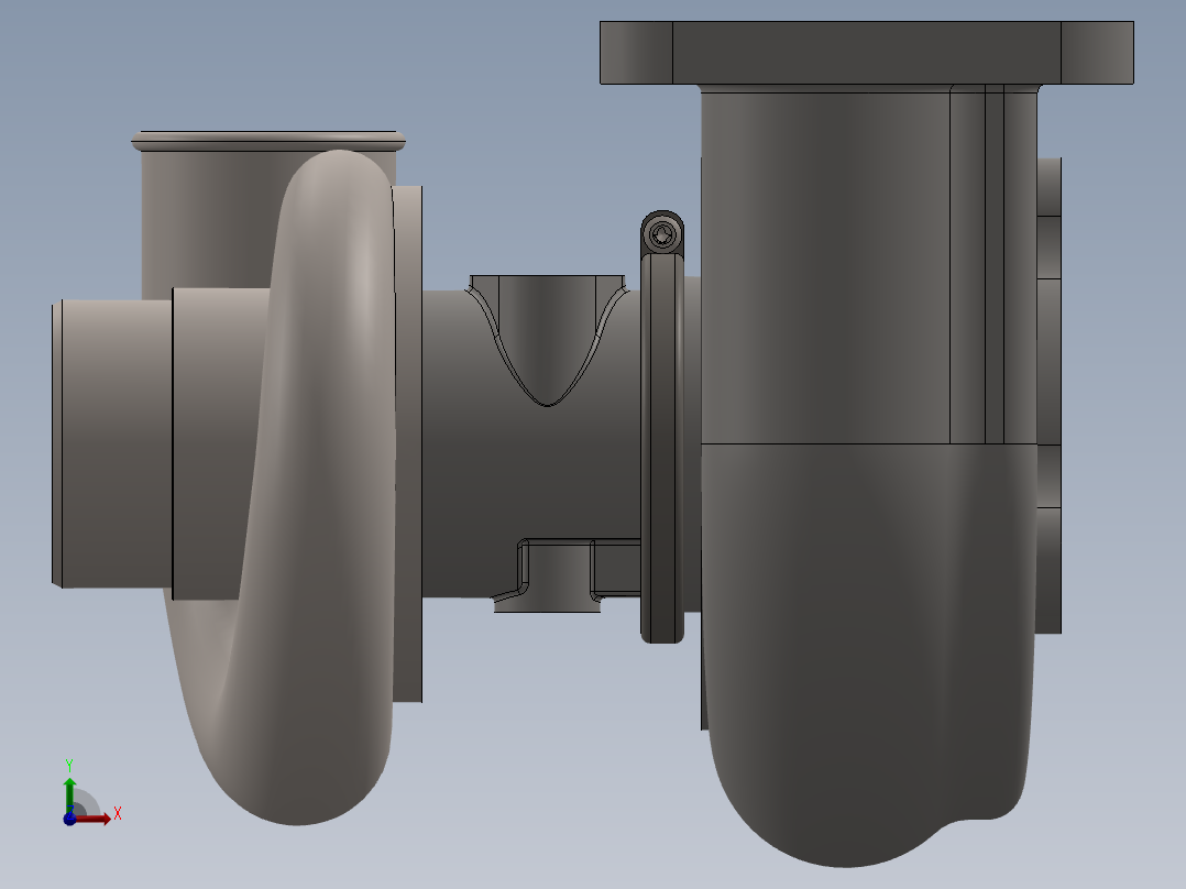 增压器(14)前视图