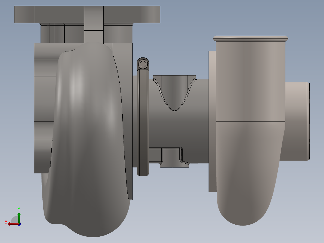增压器(14)后视图