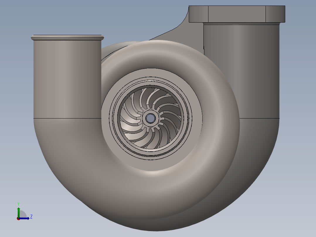 增压器(14)左视图