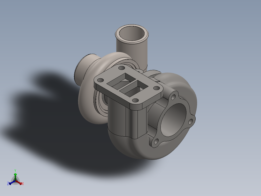增压器(14)正等轴测图