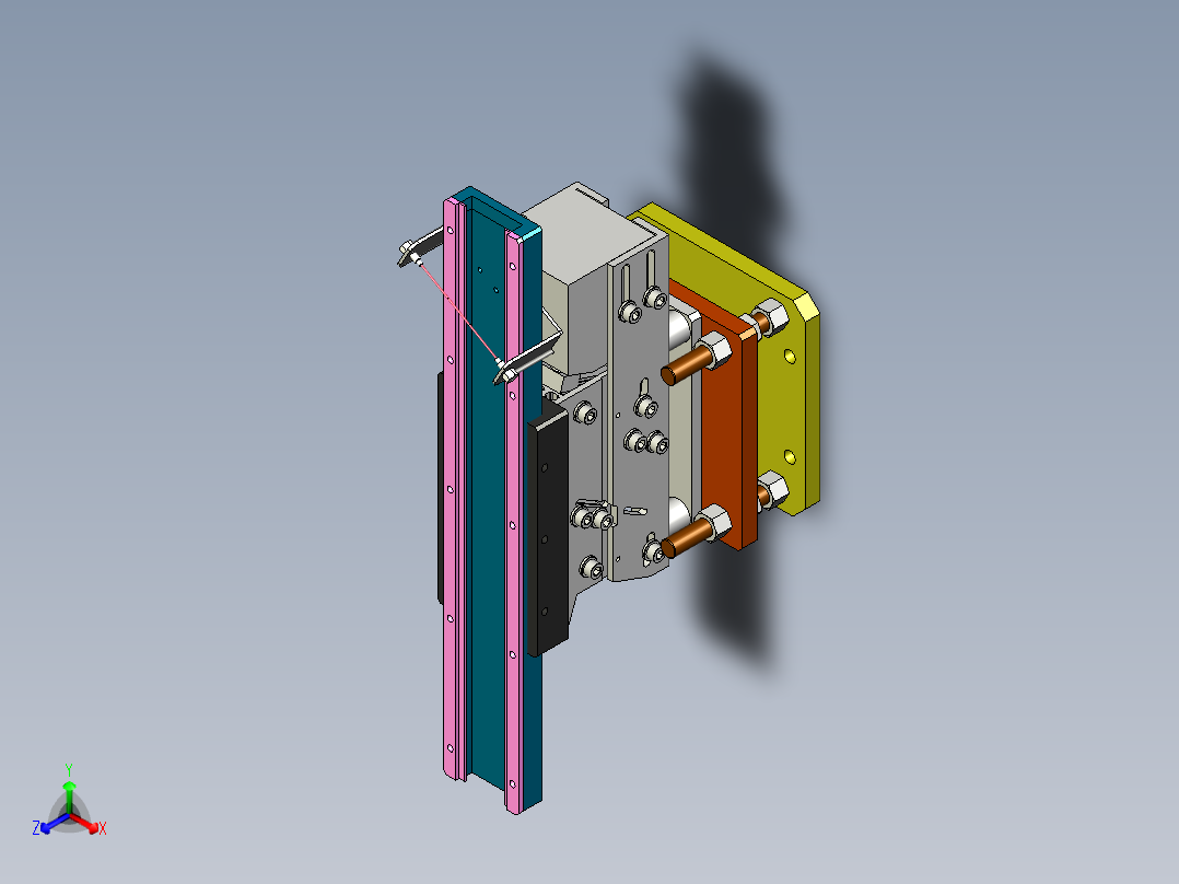 振动盘直振 平震机构3D