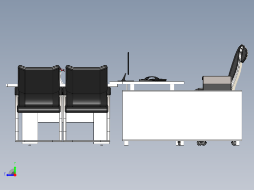 电脑桌(64)右视缩略图