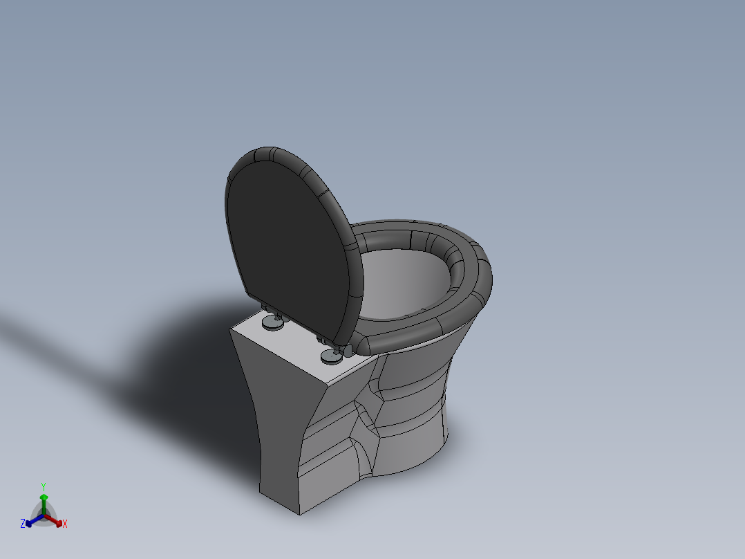 马桶(12)正等轴测图