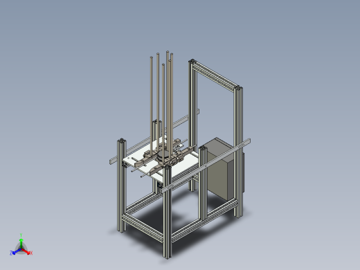 叠料机（制罐行业）3D模型正等轴测缩略图