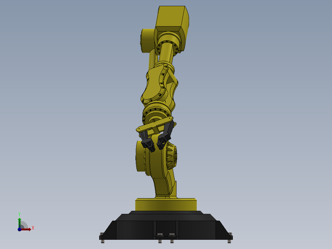 工业机械臂前视图