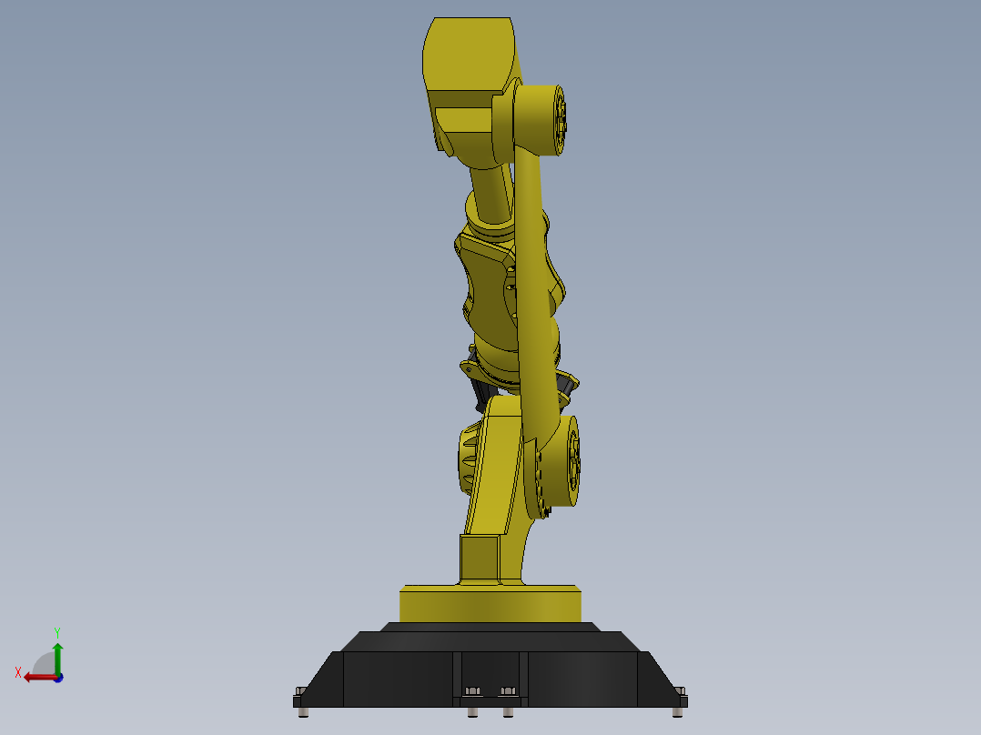 工业机械臂后视图