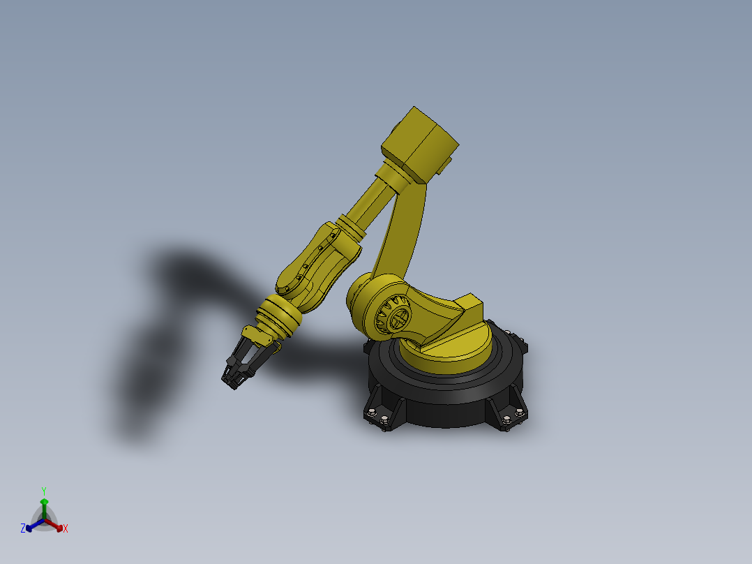 工业机械臂正等轴测图