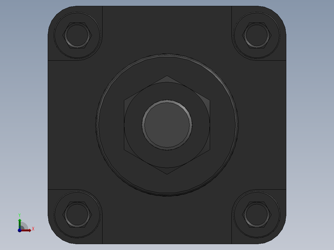 FESTO 2.2 1-2 和 3 英寸 DNGL 气动缸前视图