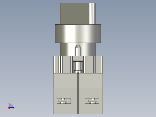 2位转换开关按钮左视缩略图