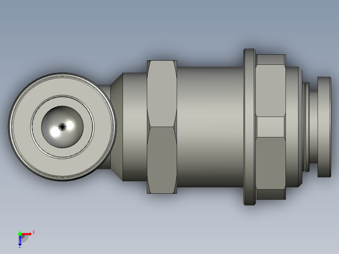 直角穿板接头PLM10俯视图