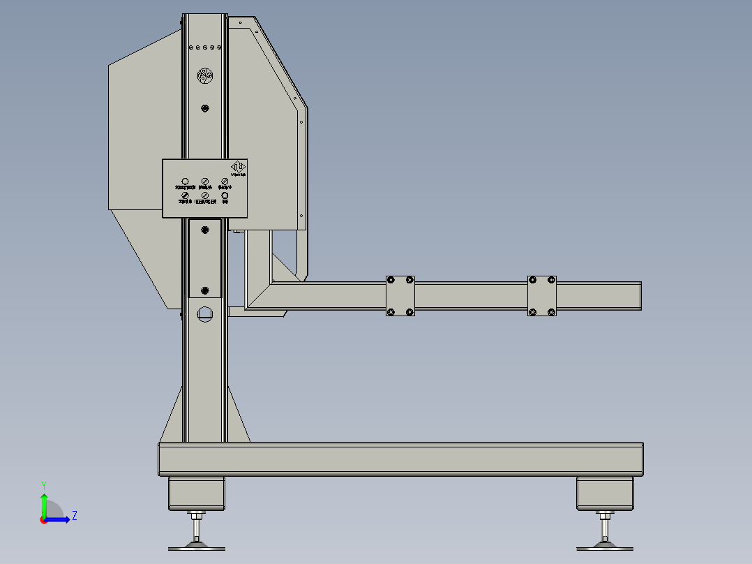 运行平稳的托盘自动上盘装置左视图