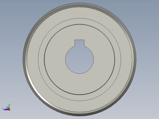 同步轮L型15齿带台阶内孔12右视缩略图