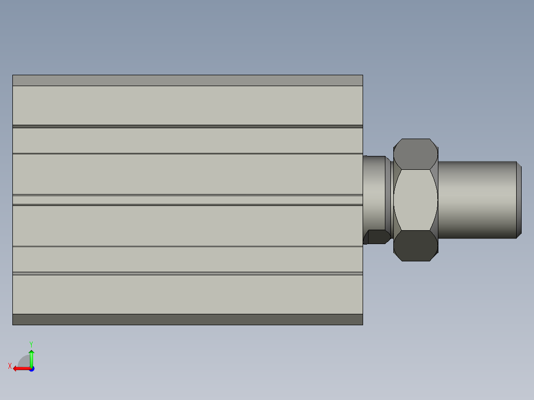 ACQ32x30SB超薄型气缸后视图