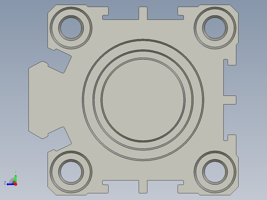 ACQ32x30SB超薄型气缸右视图
