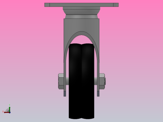 B08-01-075-122B中轻型轮[ Z08-01-075-122B]脚轮后视缩略图