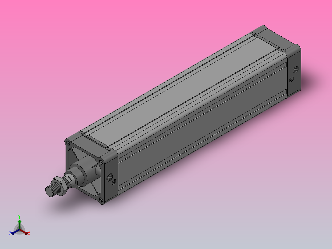SE标准复动型气缸SE 125×500-S主视图