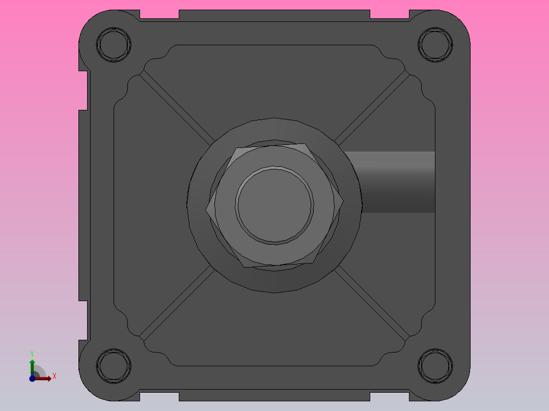 SE标准复动型气缸SE 125×500-S前视图