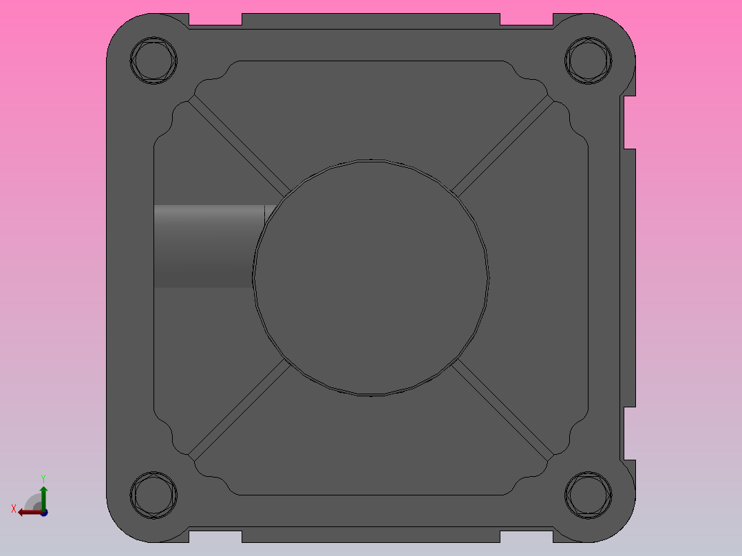 SE标准复动型气缸SE 125×500-S后视图