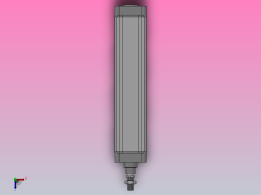 SE标准复动型气缸SE 125×500-S俯视缩略图