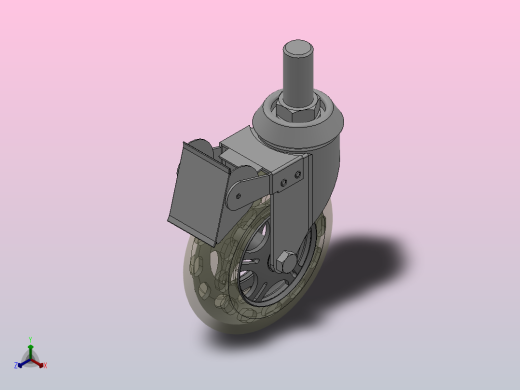 Z05-03B-75-402购物车轮[Z05-03B-075-402]正等轴测缩略图