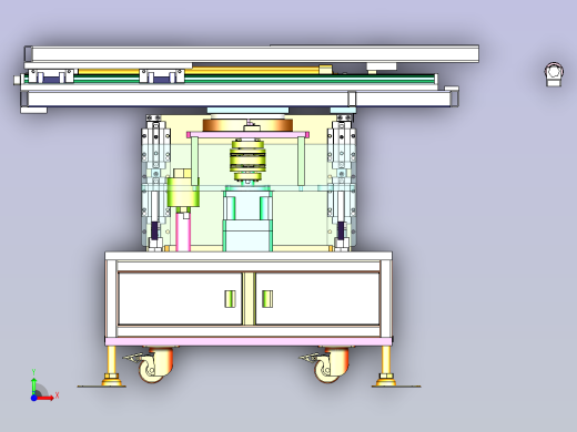 重型工件自动上料机3D前视缩略图