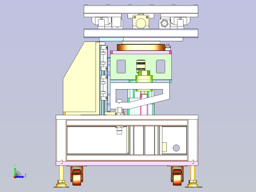 重型工件自动上料机3D左视缩略图
