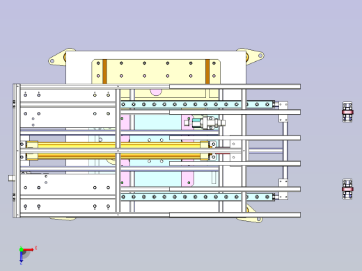 重型工件自动上料机3D俯视缩略图