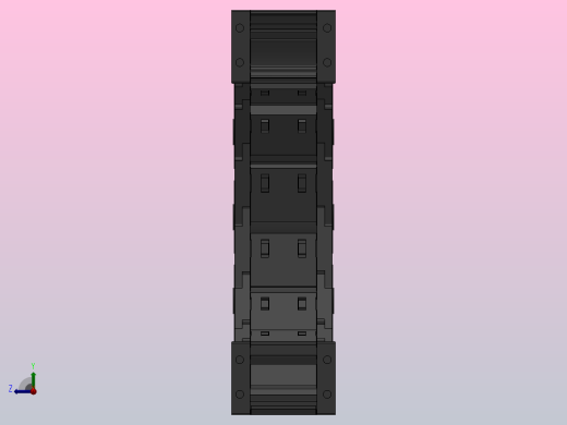 弯曲半径125内高35两侧打开型封闭式拖链_DMD35CD-35-50-125R-30右视缩略图