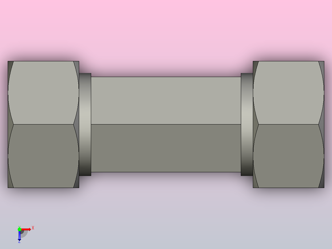 EO管接头三通异径管TR18 10 18LCF.stp俯视图