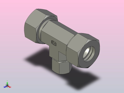 EO管接头三通异径管TR18 10 18LCF.stp正等轴测缩略图