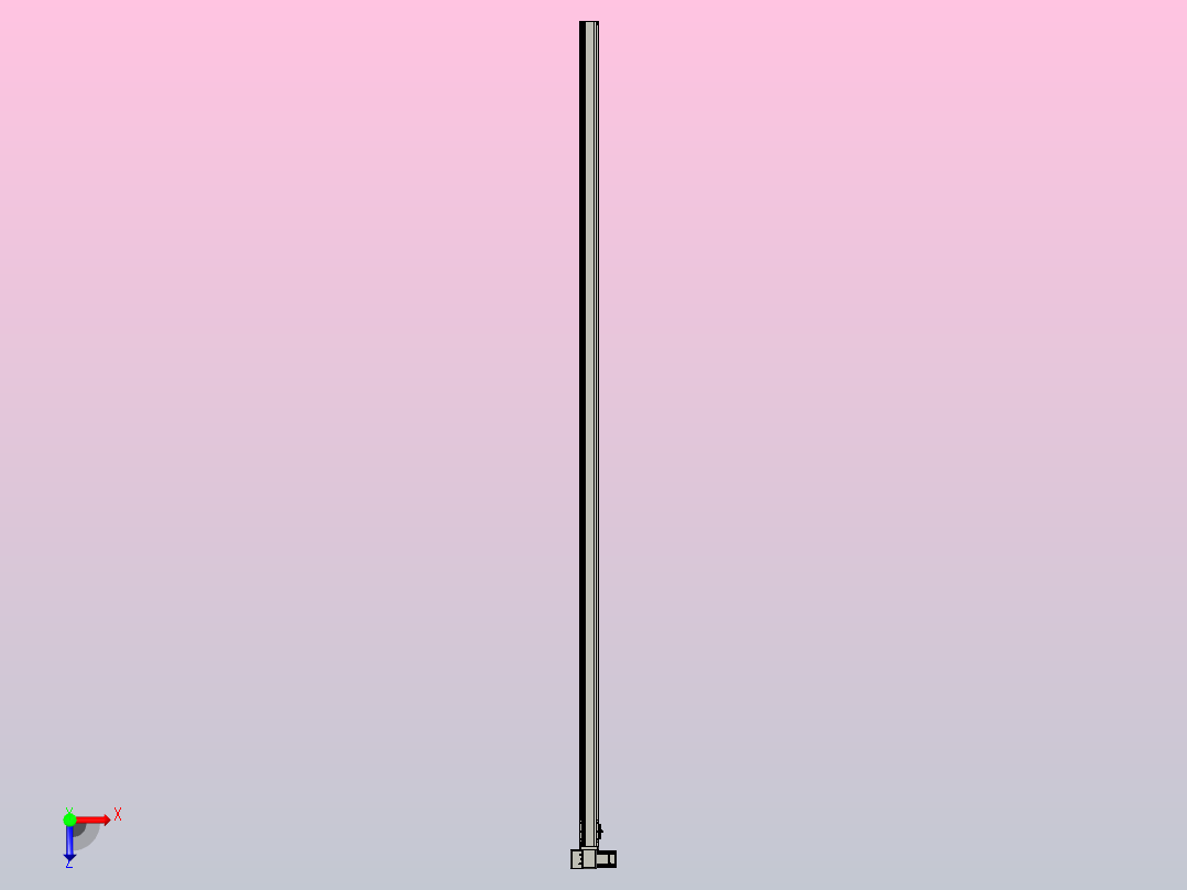 皮带直线轴半封闭可选导轨TPA-HNB-65S-90-L2750-LP-C-P10-N3俯视图