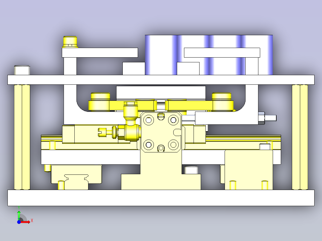 一款工具的间距传送3D模型前视图