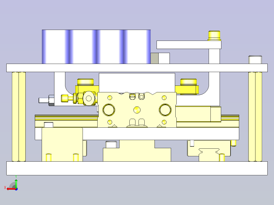 一款工具的间距传送3D模型后视图