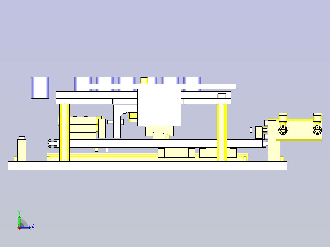 一款工具的间距传送3D模型左视图