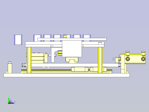 一款工具的间距传送3D模型左视缩略图