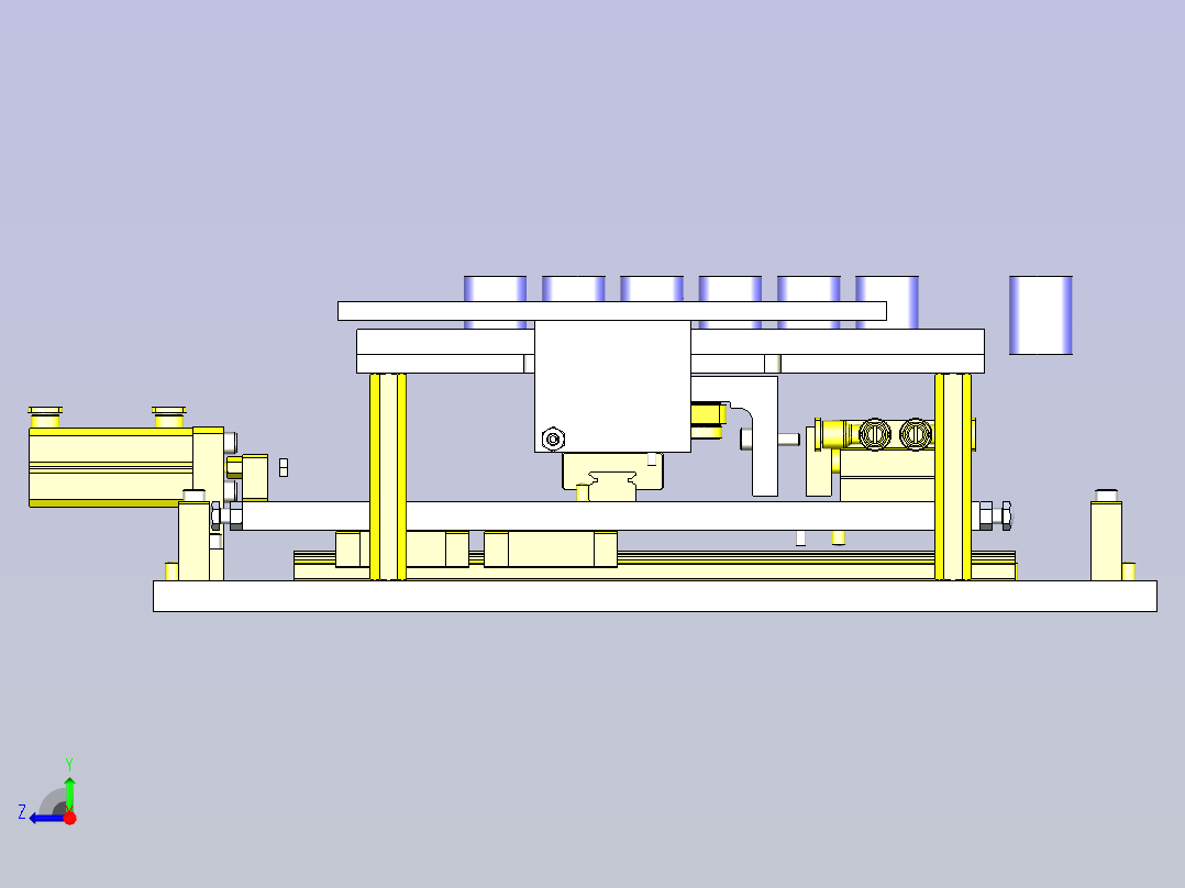 一款工具的间距传送3D模型右视图