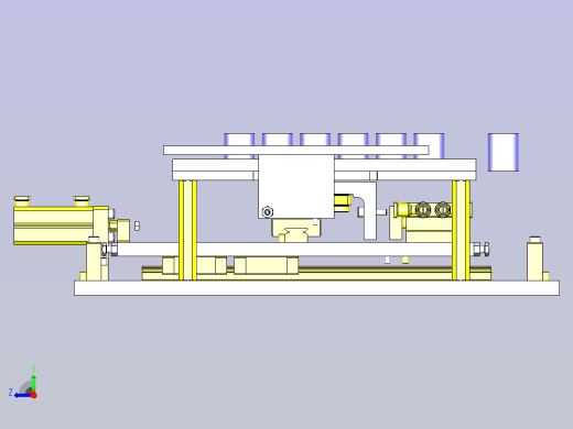 一款工具的间距传送3D模型右视缩略图