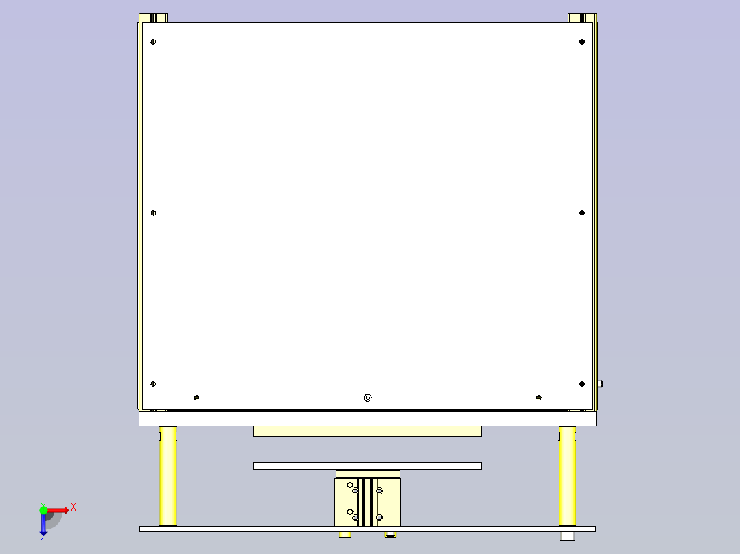 一种自动换气机构3D俯视图