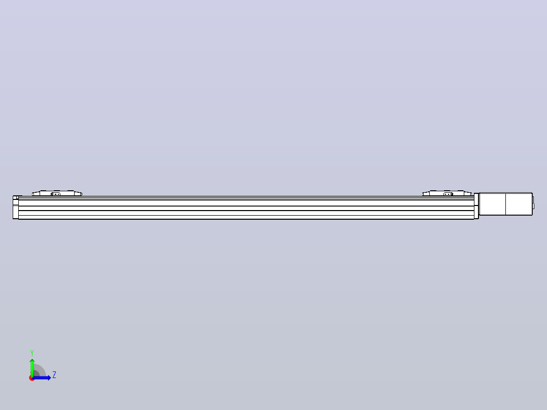 皮带直线轴双滑块型TPA-GCBS-80-P60-L450-QL-M20-N3左视图