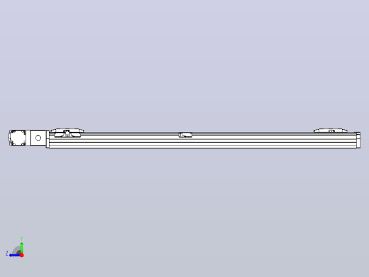 皮带直线轴双滑块型TPA-GCBS-80-P60-L450-QL-M20-N3右视缩略图