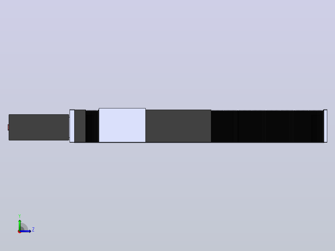直线模组DMBF170-LBCR（电机左后折）[DMBF170-L45S500-DT750-A2U-LBCR]左视图