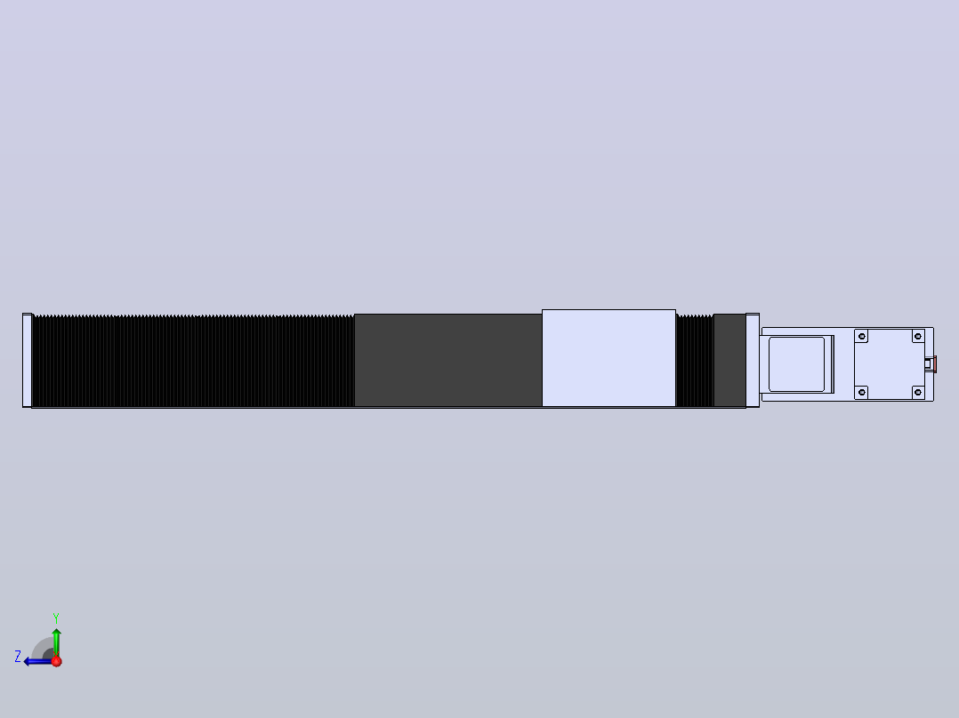 直线模组DMBF170-LBCR（电机左后折）[DMBF170-L45S500-DT750-A2U-LBCR]右视图