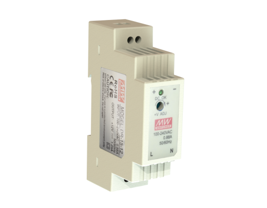 AC-DC工业DIN轨道电源；塑料T形外壳缩略图